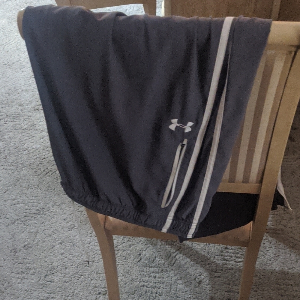 Under Armour Charcoal Joggers with White Stripes